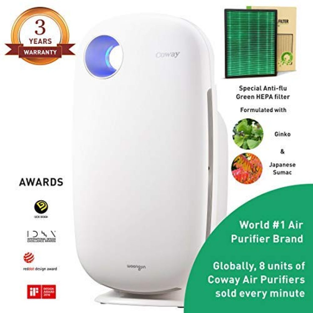coway air purifier always blue
