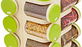Solimo Revolving Spice Rack Set