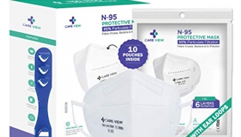 Non-Woven Fabric Reuseable N95 Mask (Without Valve, Pack of 10) for Covid-19