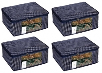 Cloth Storage Box for Wardrobe – Quilted 4 Pieces