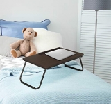 Nilkamal Inspiron Portable Folding Laptop/Reading Table for Bed – Walnut