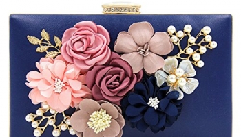 Beautiful Elegant Floral Clutch Bag for Women