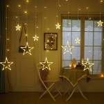 138 LED Curtain String Star Lights with 8 Flashing Modes